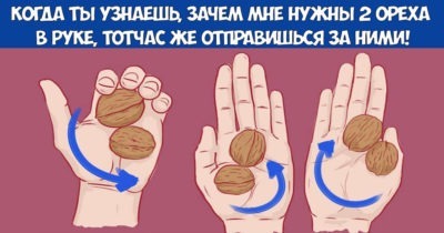 Когда ты узнаешь, зачем мне нужны 2 ореха в руке, тотчас же отправишься за ними!